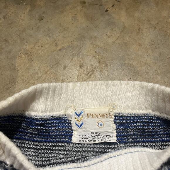 Vintage 60s JCPenney Penney's Pattern Acrylic Sweater - Picture 4 of 4